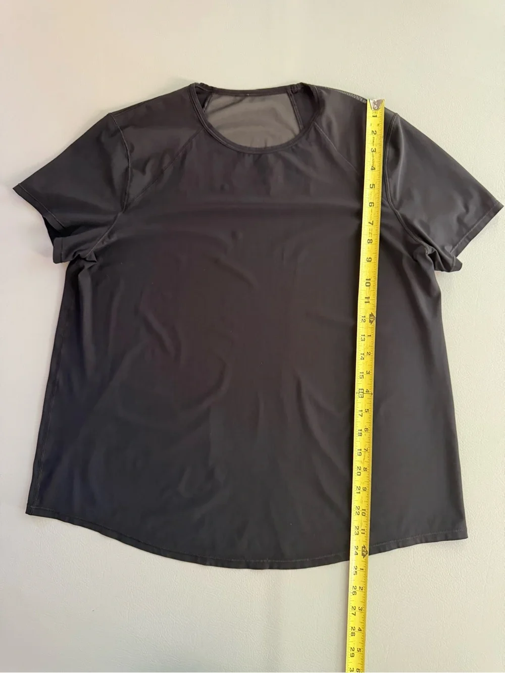 Lululemon Sculpt Short Sleeve Tee Black Mesh Light Weight - Maybe size 12 or 14